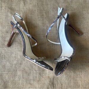 Cole Haan City Genuine, Snakeskin Heel Strap Sexy Size 9 1/2 B